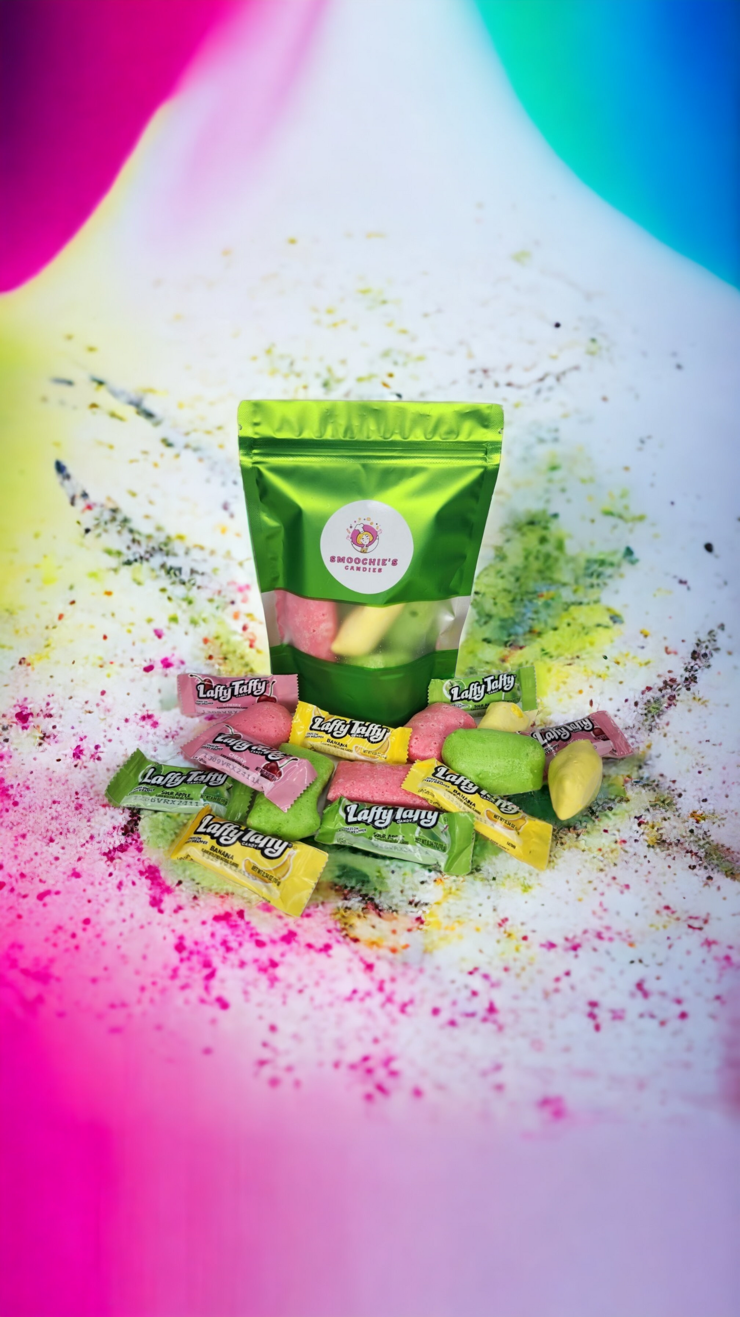 Freeze Dried Laffy Taffy ( Large Bag 8 -10 pieces )
